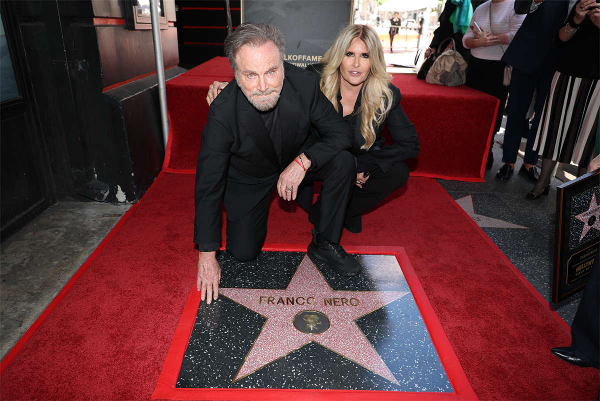 Franco Nero Honored with a Star on the Hollywood Walk of Fame during Filming Italy – Los Angeles 2026